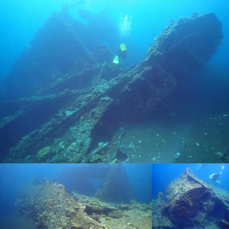100m Long Underwater Ship Wreck