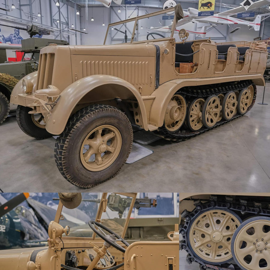 8-Ton Half-Track WWII Military Vehicle