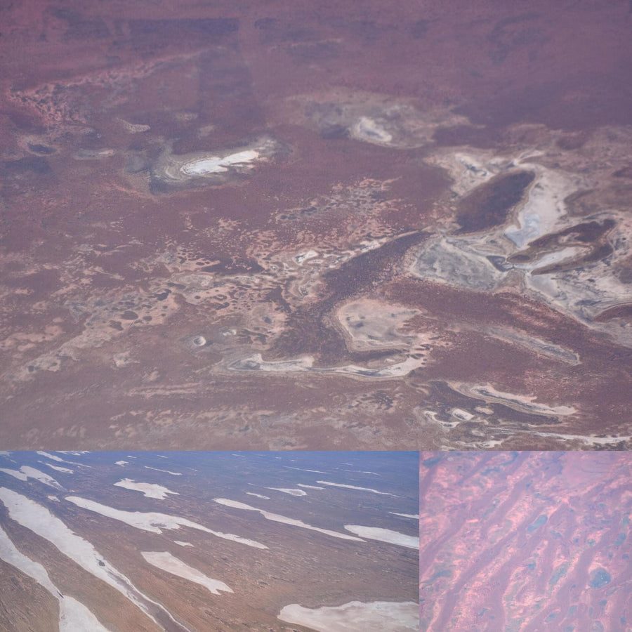 Aerial Red Arid Australian Desert