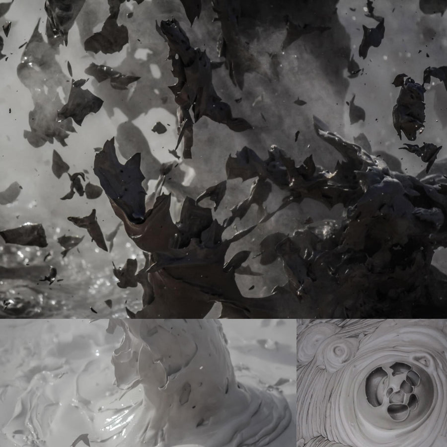 Bubbling Bursting Mud Pools