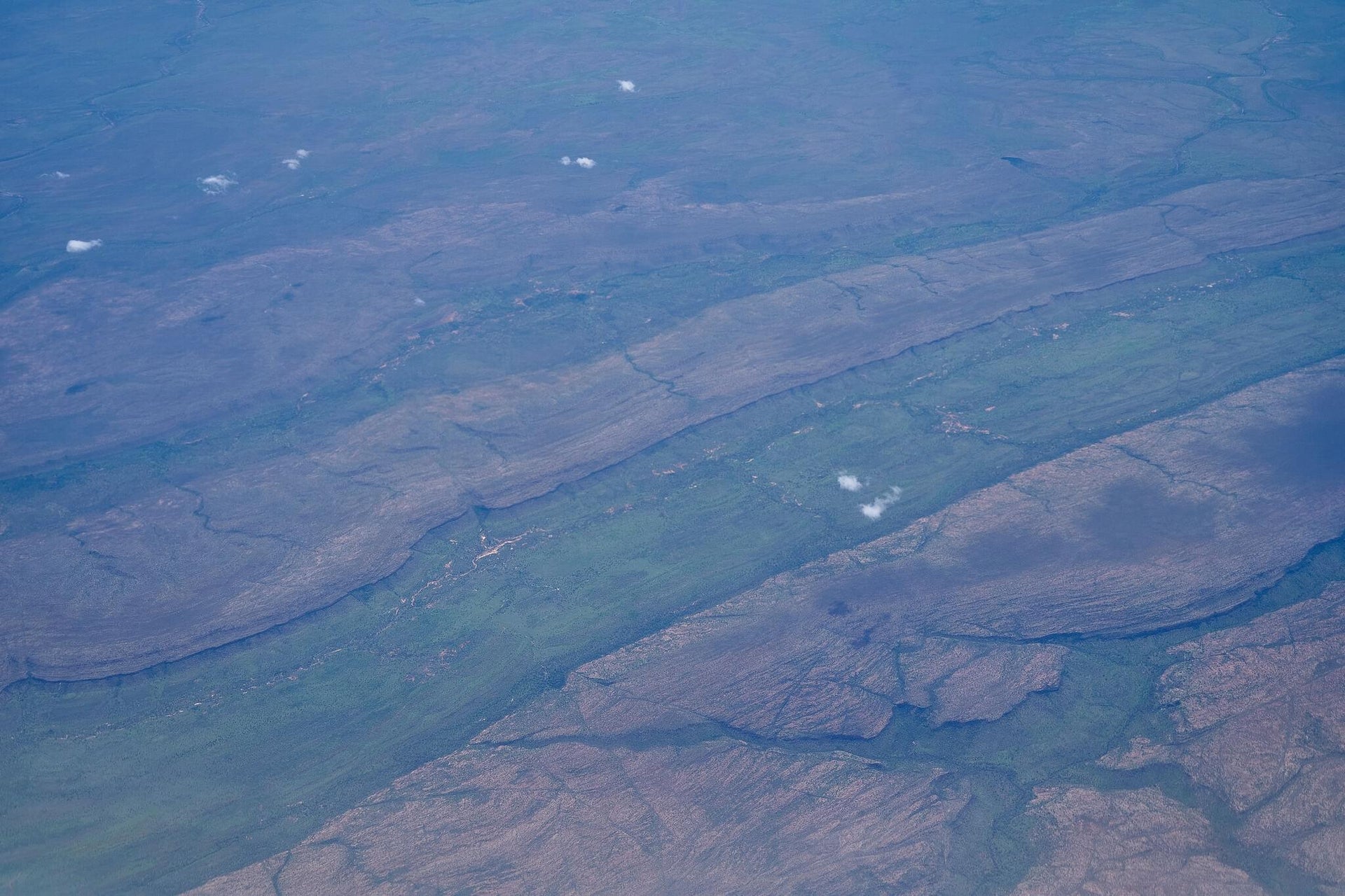 Aerial Australian Green Plateau