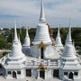 White Multi Stupa Buddhist Temple