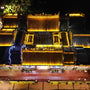 Chinese Ancestral Hall Exterior at Night