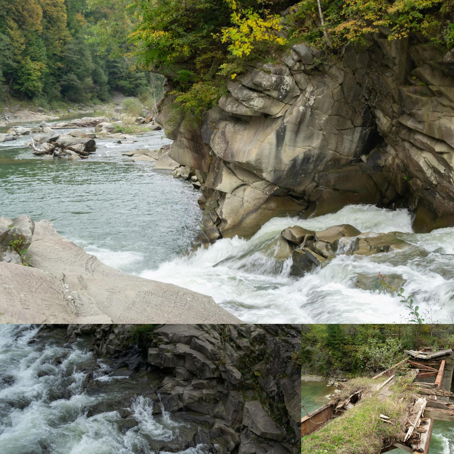 Sharp Cliffed Canyon Stream