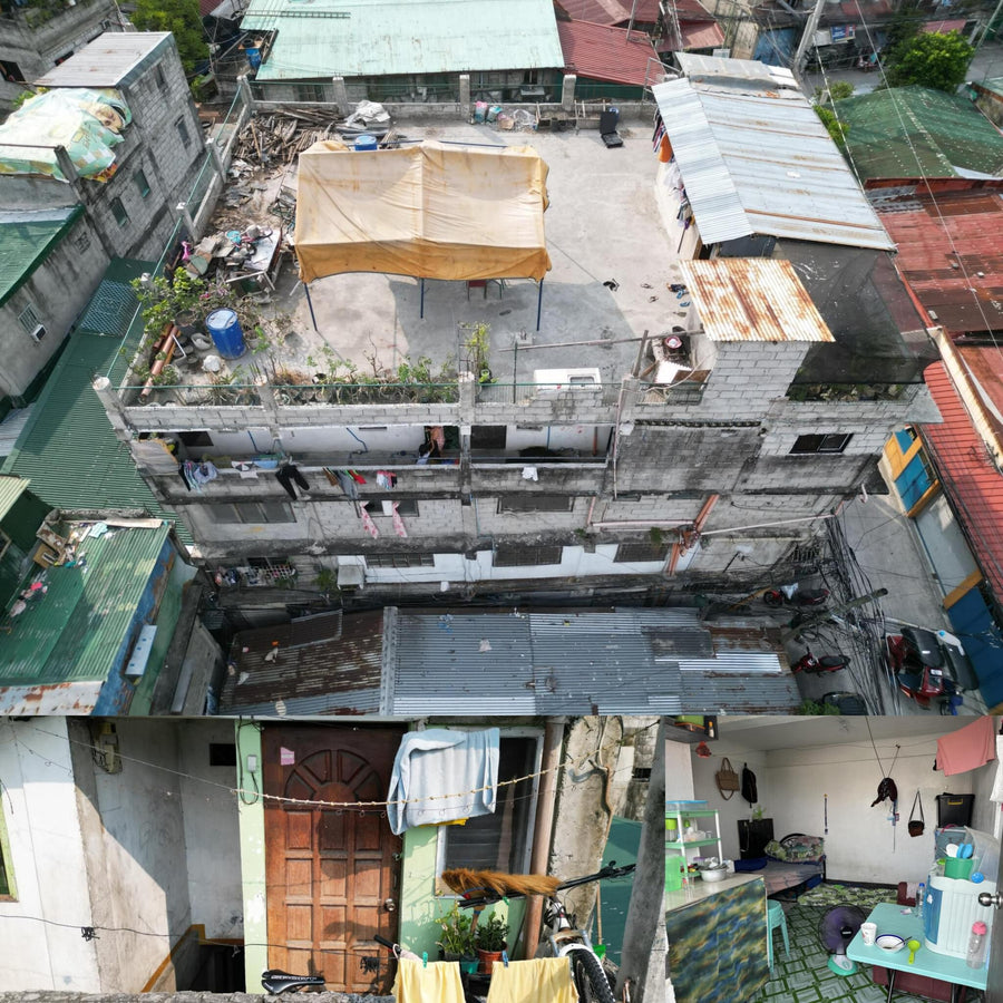 Philippino Slum Dormitory Exterior and Interior
