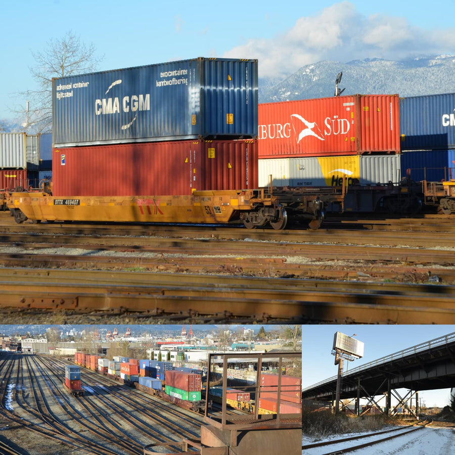 Trainyard In Snow