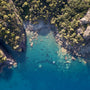 Italian Coastline Drone View