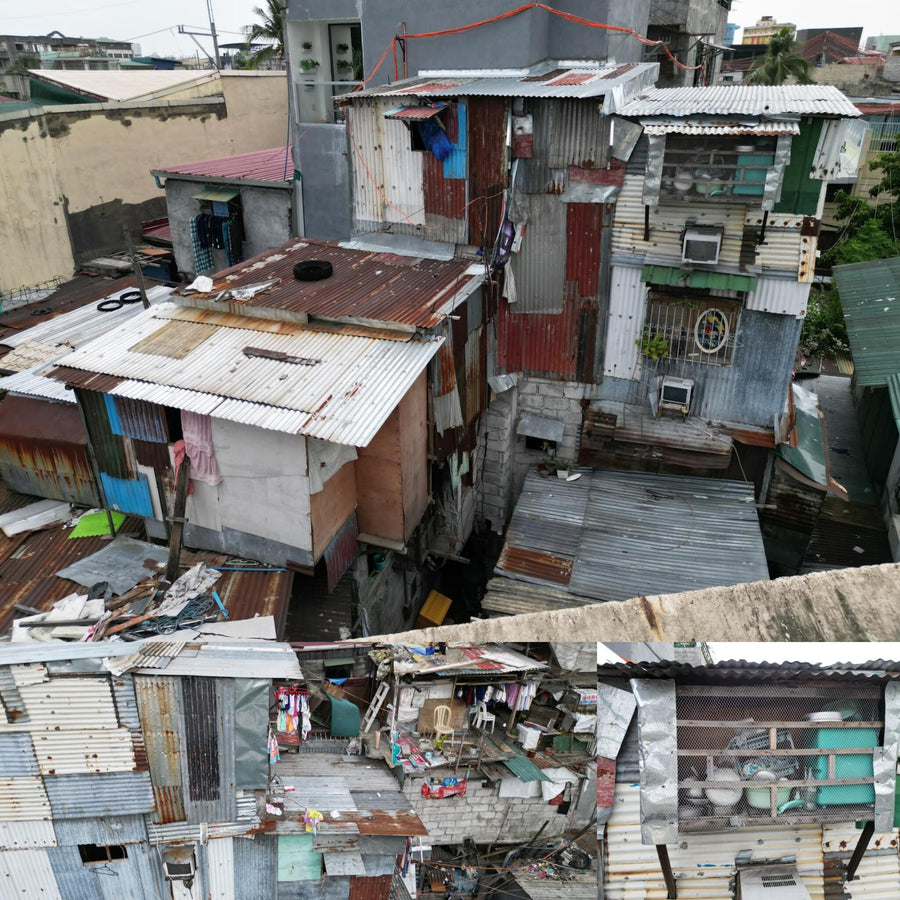 Corrugated Steel Slums Corner