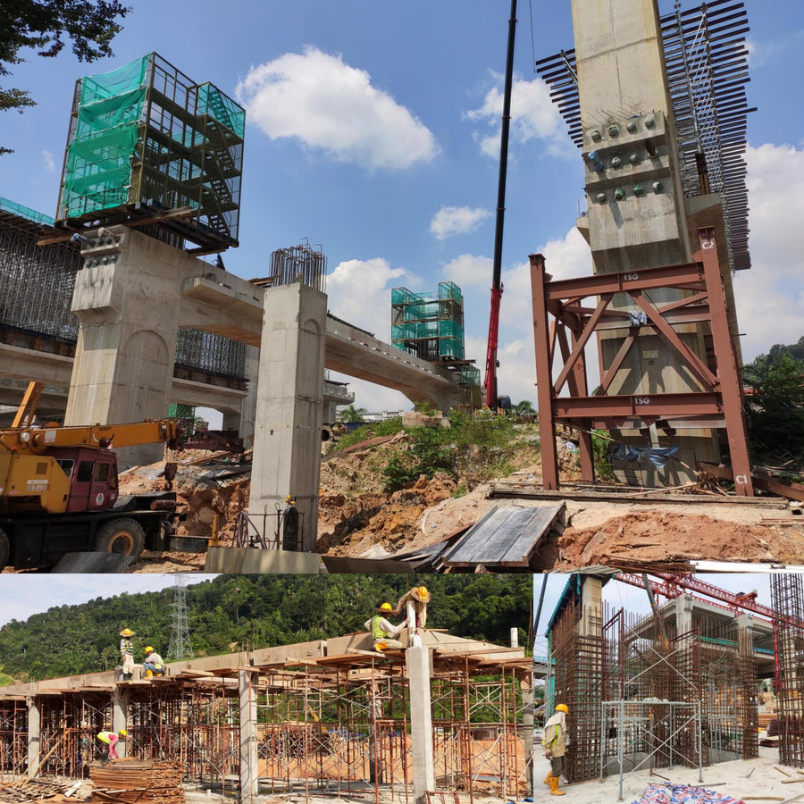Construction Site Concrete and Foundation Works