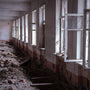 Soviet Abandoned Brick Buildings in Winter