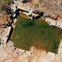 Grey Marble Quarry Green Pool