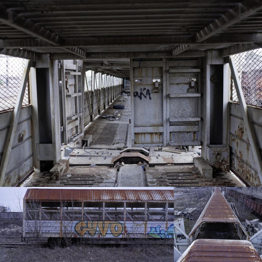 Abandoned Vehicle Transport Railcar