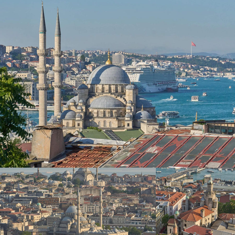 Istanbul Cityscape Day and Sunset