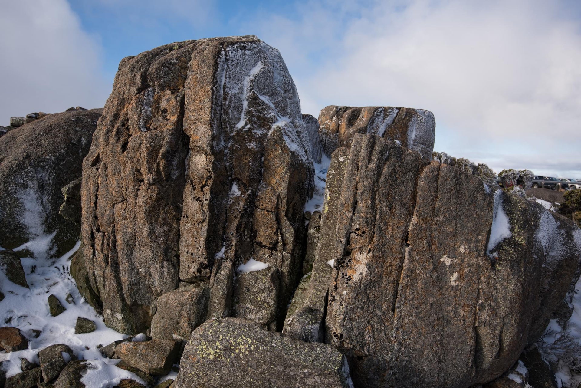 Snowy Rocks