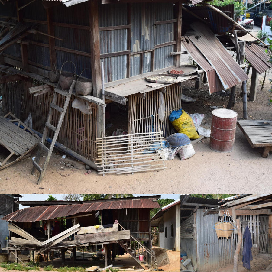 Southeast Asia Wooden House and Yard