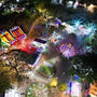 Small Asian Amusement Park at Night