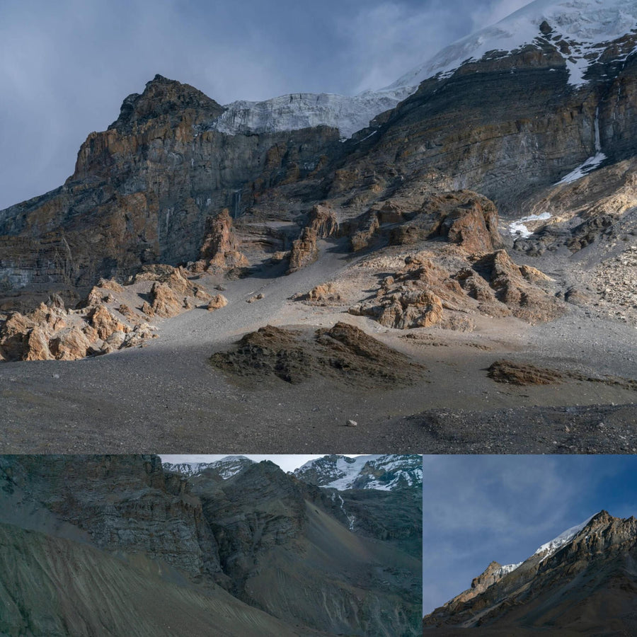 Cloudy Arid Mountain Pass