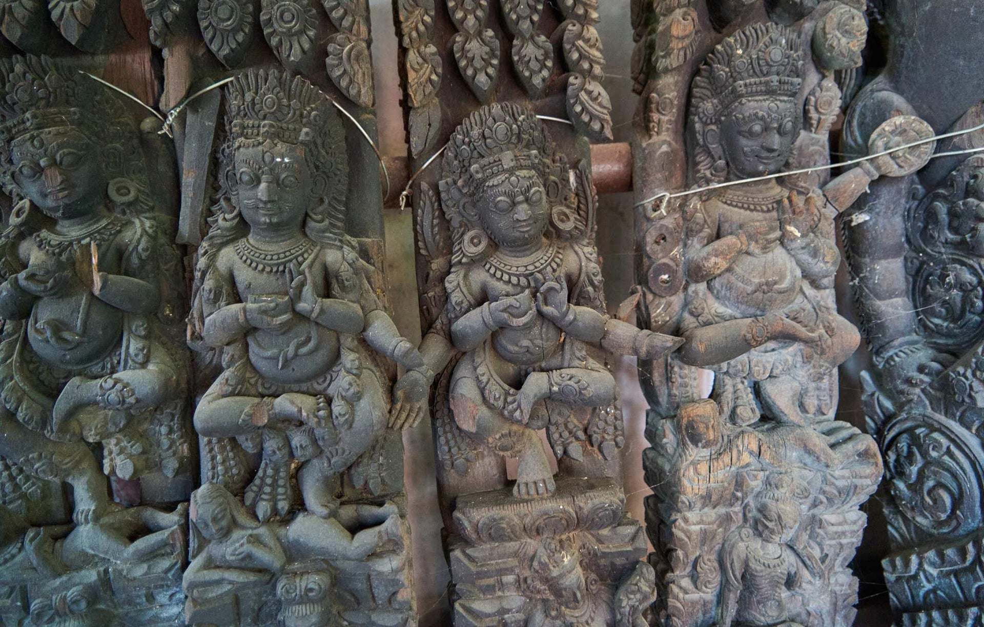 Hindu Wooden Frames and Sculptures