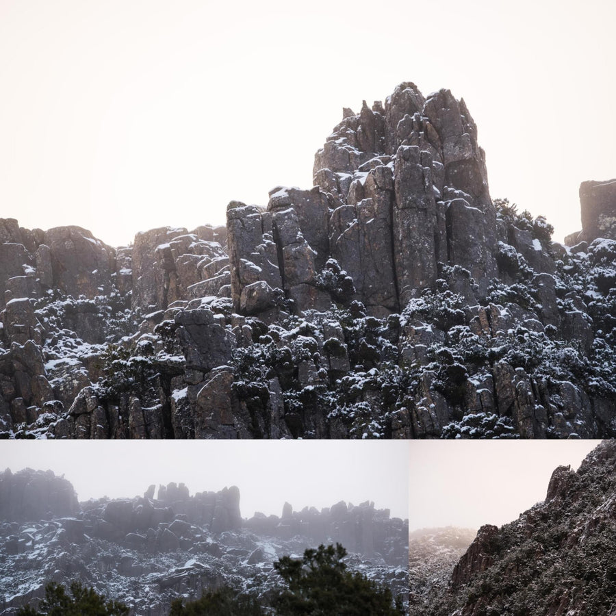 Jagged Icy Rocks