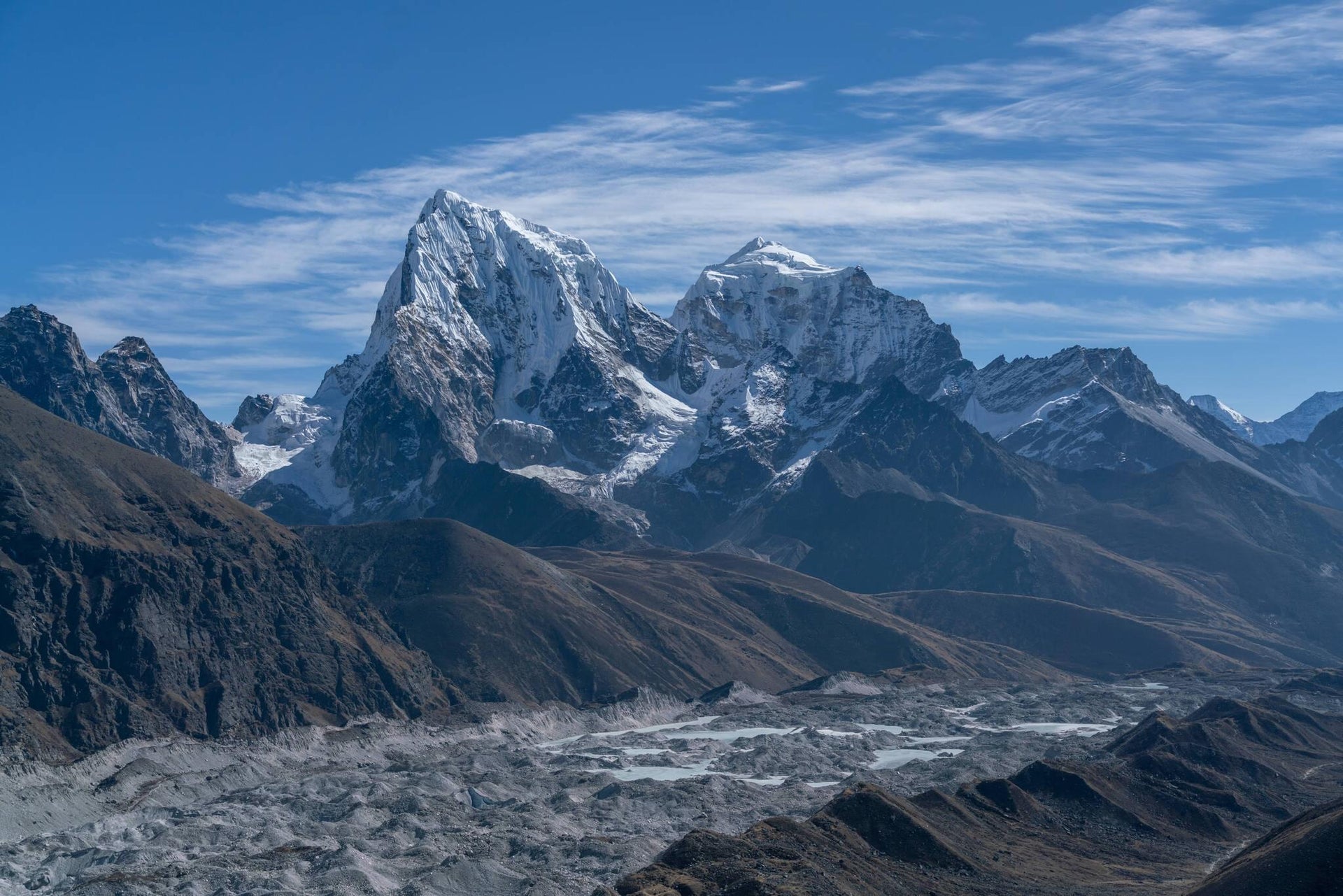 Himalayan Mountains and Glacier Lakes