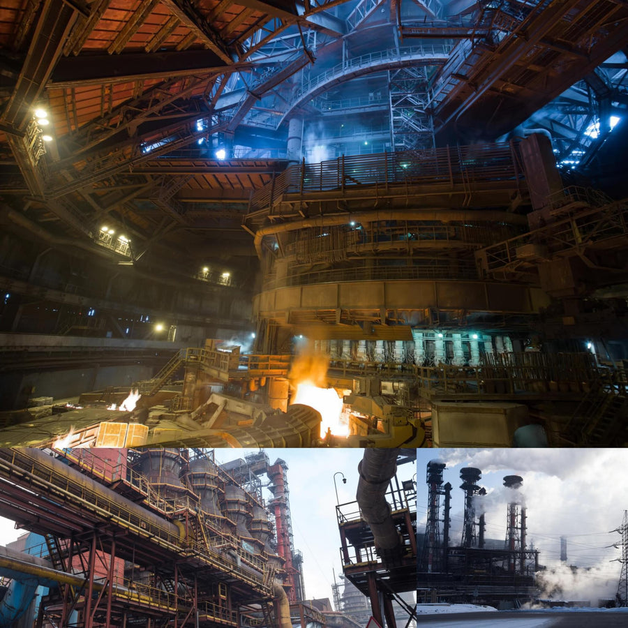 Huge Operational Steel Mill