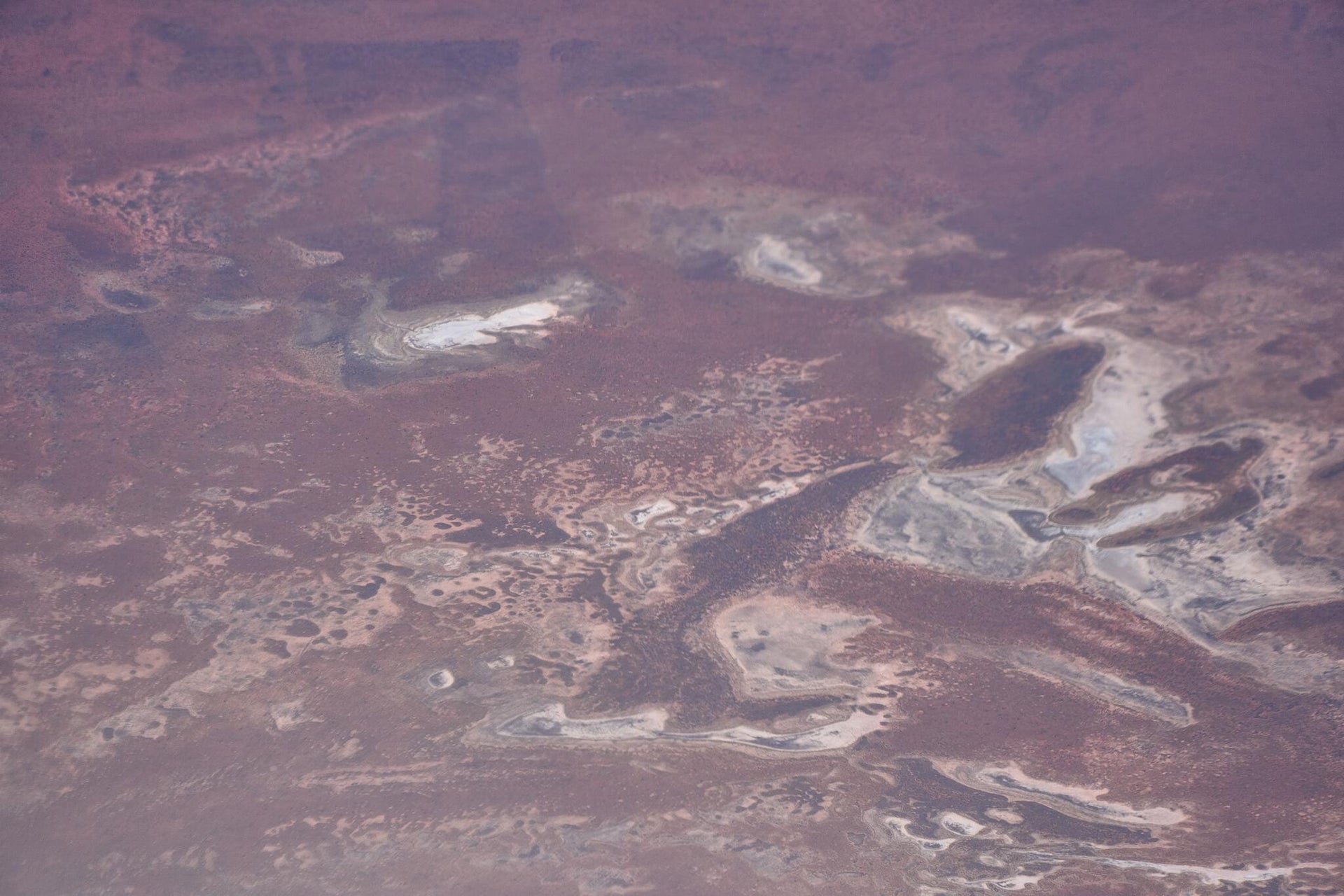 Aerial Red Arid Australian Desert