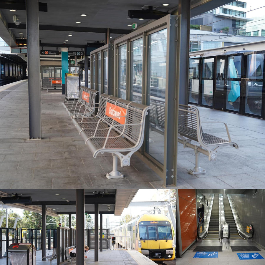 Modern Open Air Metro Station