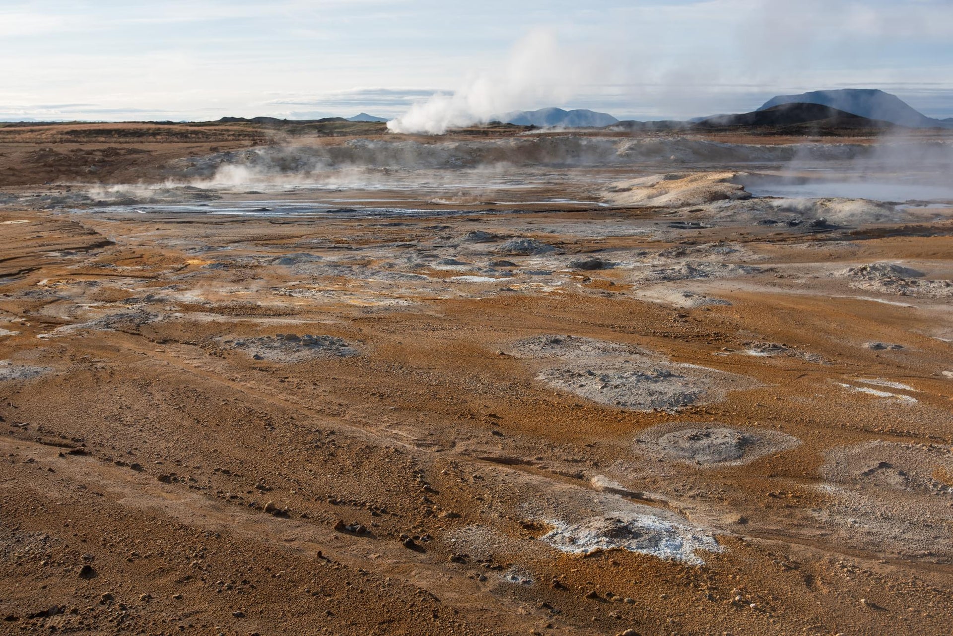 Iceland Geothermal Arid Valley
