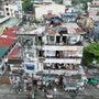 Big Grey Brick Filippino Slum House