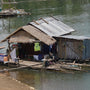 Asian Lakeside Slums Housing