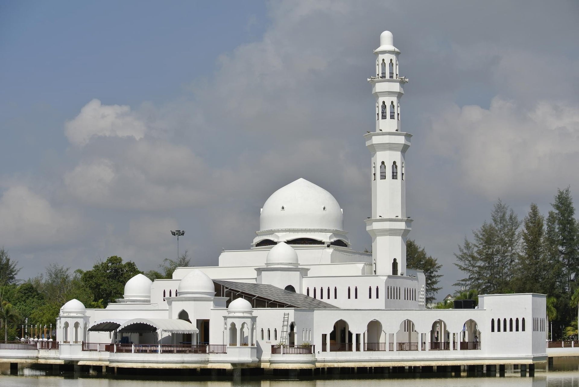 White Mosque Interior and Exterior