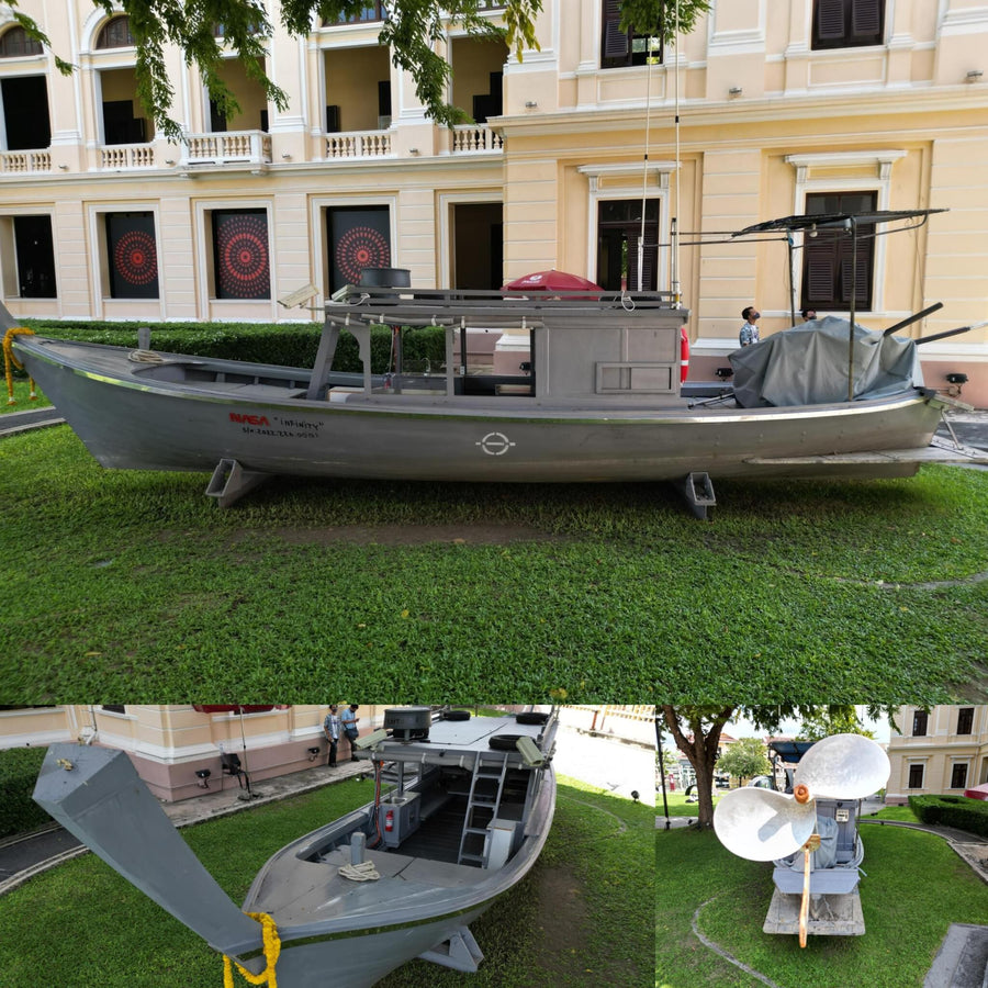 Wooden Thai Grey Fishing Boat