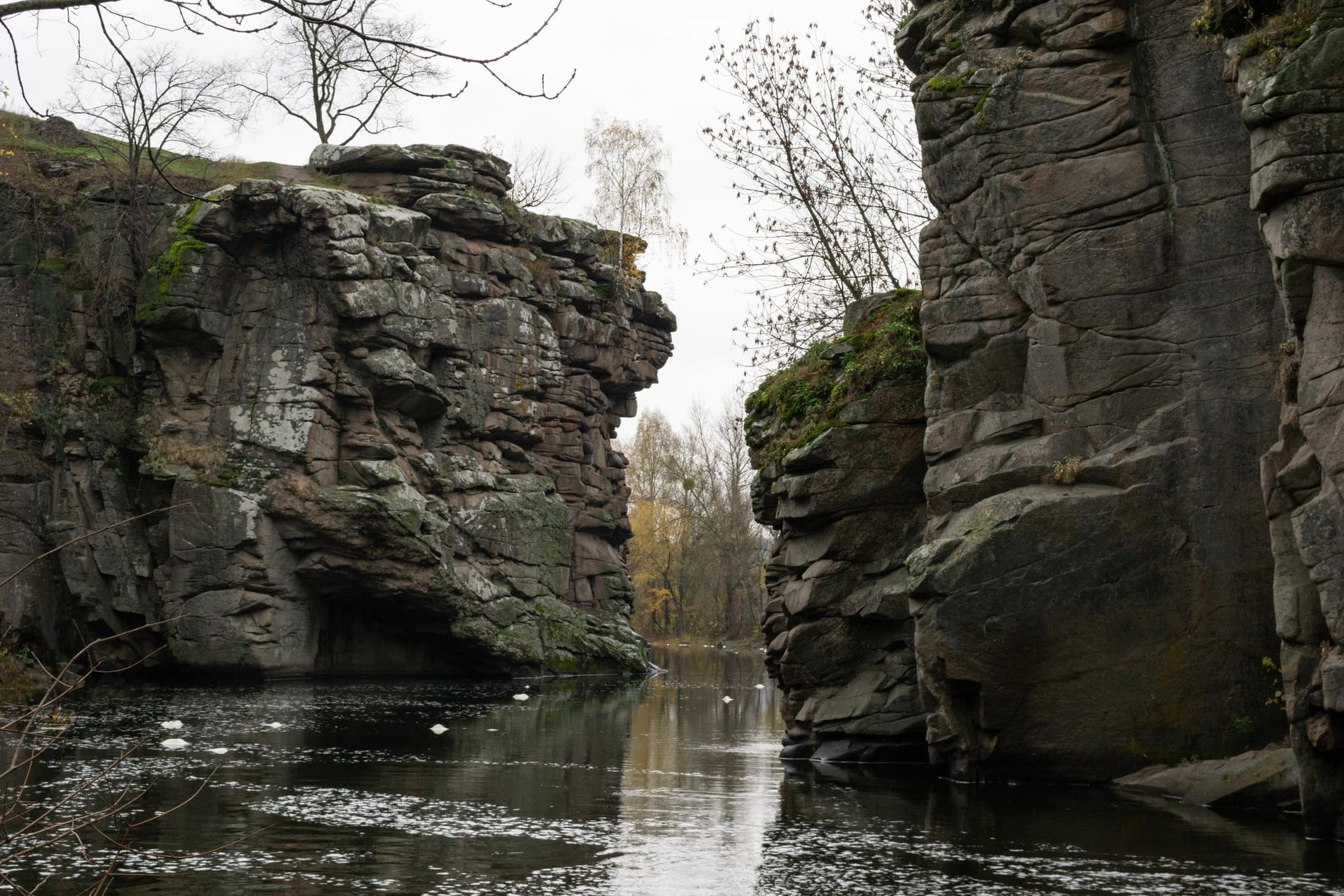 Mossy Rocky River Canyon