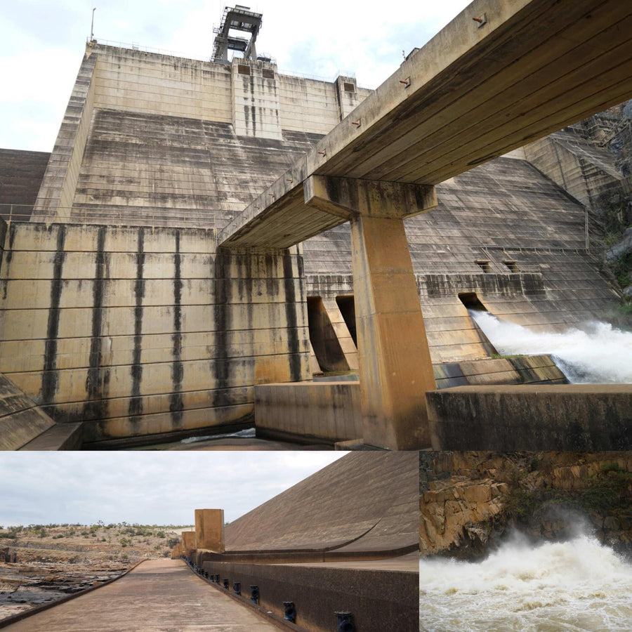 Wide Beige Dam