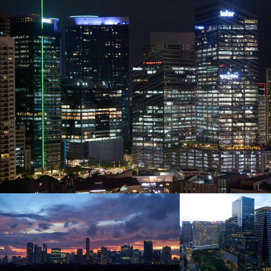 Manila Cityscape Night Time