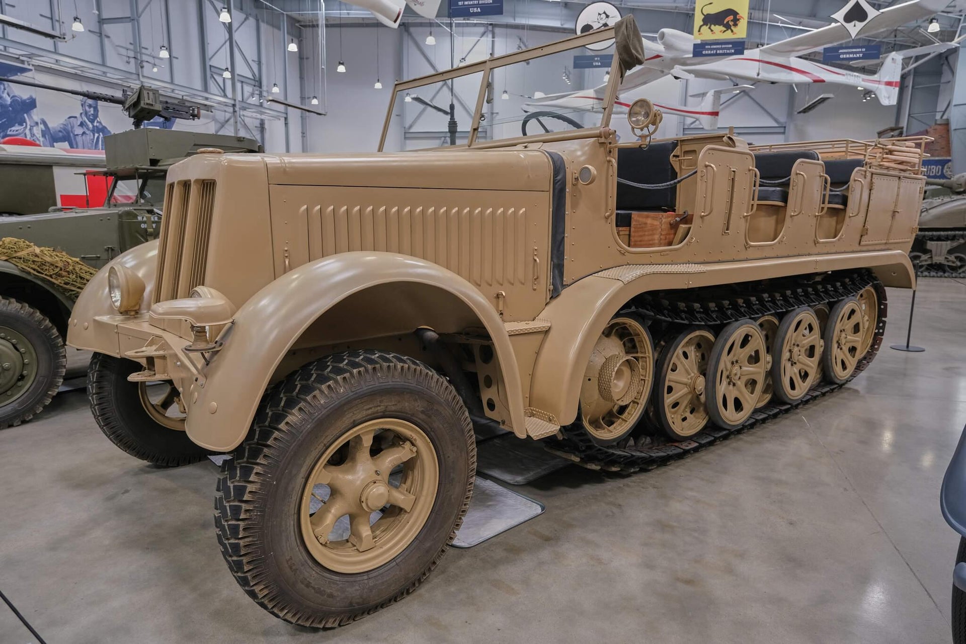 8-Ton Half-Track WWII Military Vehicle